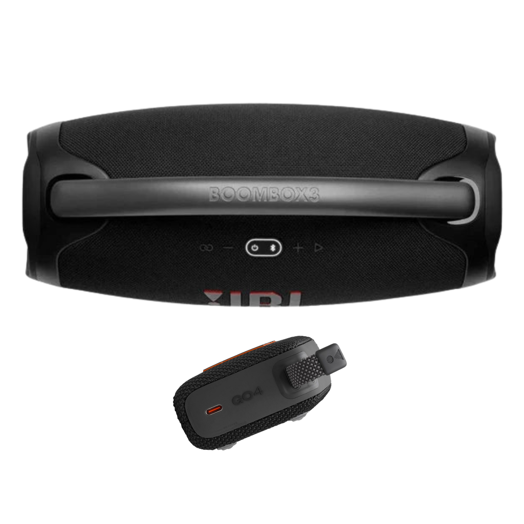 Pack JBL Boombox 3 + GO | Doble Potencia