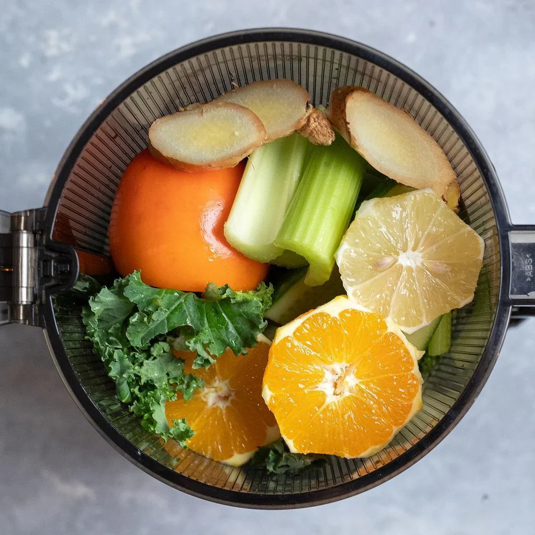 Exprimidor Juicer Plus | 84% más de jugo sin pelar, sin desperdicios y sin esfuerzo